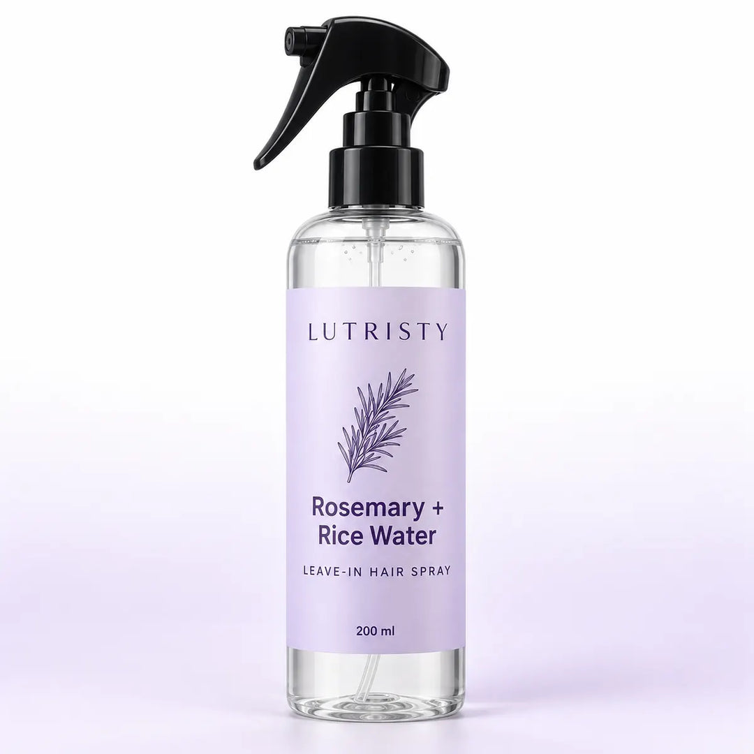 packshot — Lutristy rosemary and rice water hair care