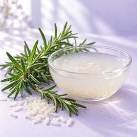 Rosemary + rice water