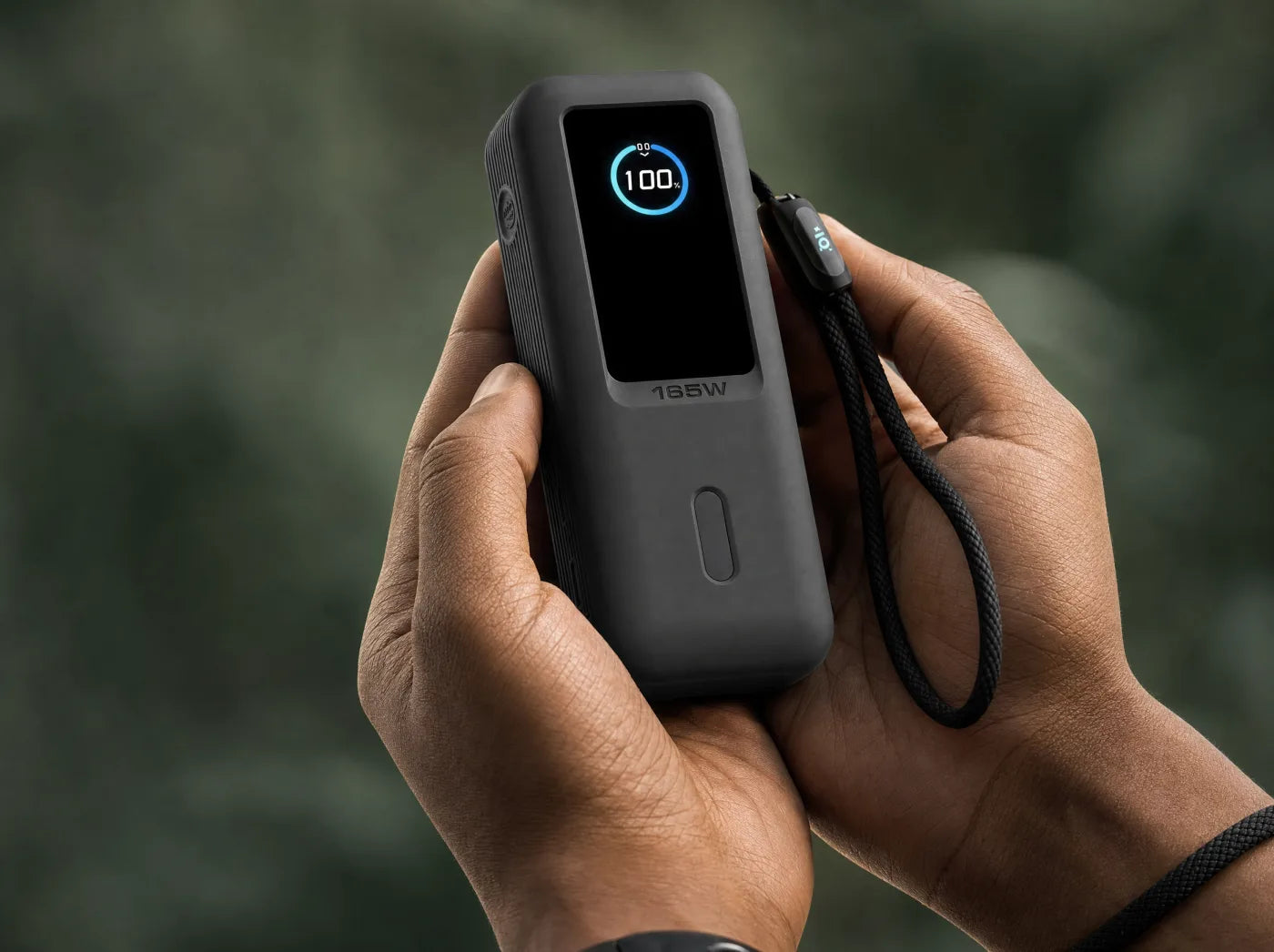 Lutristy LT04 power bank in its armoured shell